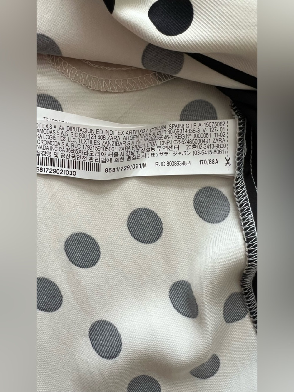 Zara Limited Edition Polka Dot Slip Dress M Midi Blogger Viral - Picture 13 of 14